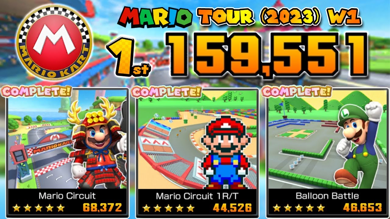 BAD CUP! | Mario Tour (2023) Week 1 (159K) - #MarioKartTour Ranked Cup Recap | Tier 99 | Lv 322