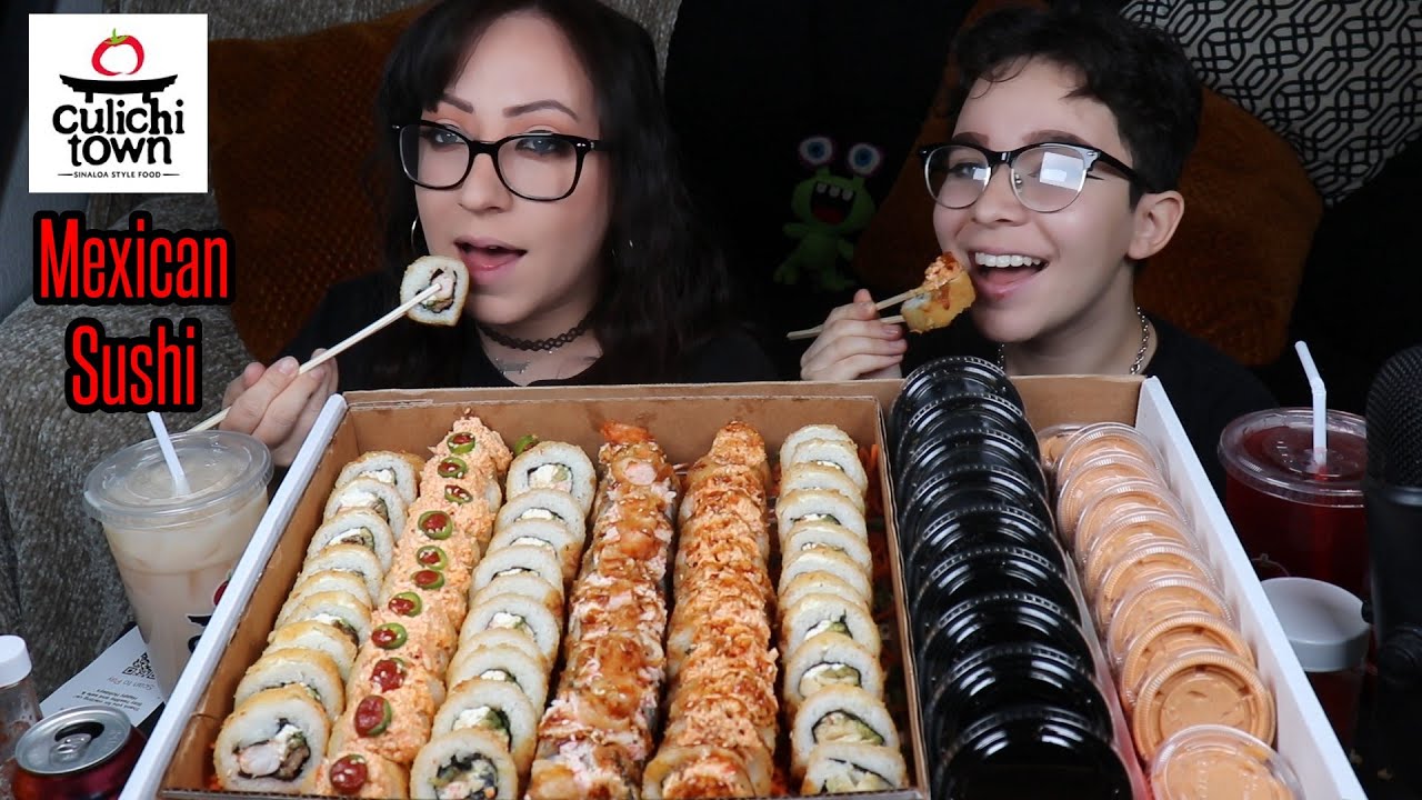 MEXICAN SUSHI MUKBANG | EATING SHOW