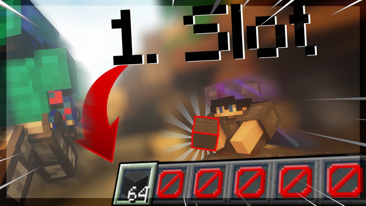 Hraji BedWars, ale m&aacute;m jen jeden hotbar slot!