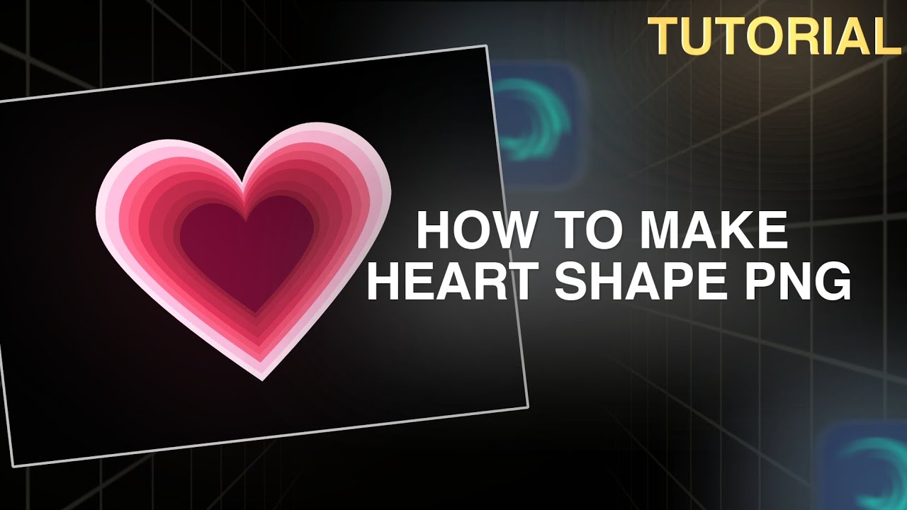 How to make viral Heart shape png ⭐ #edit #alightmotion #tutorial 