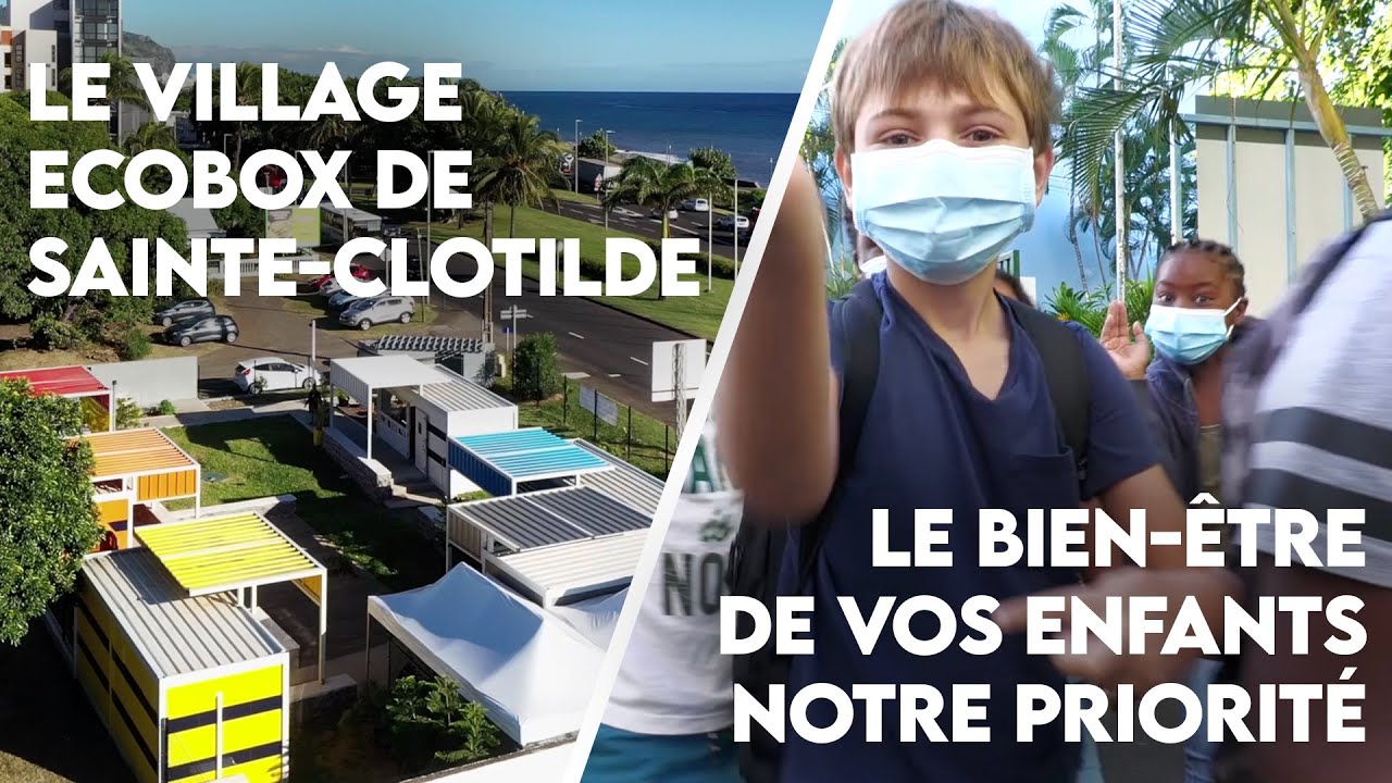 Dionycité | Le village Ecobox de Sainte-Clotilde / Le bien-être de vos enfants, notre priorité