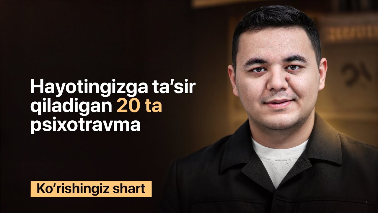 Odamlarning 90% ida shu travmalar bor