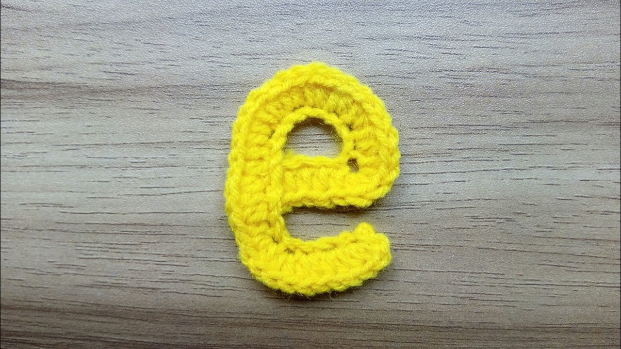 e | Crocheting Alphabet e | How to Crochet Small Letter e | Lower Case Crocheting Tutorial