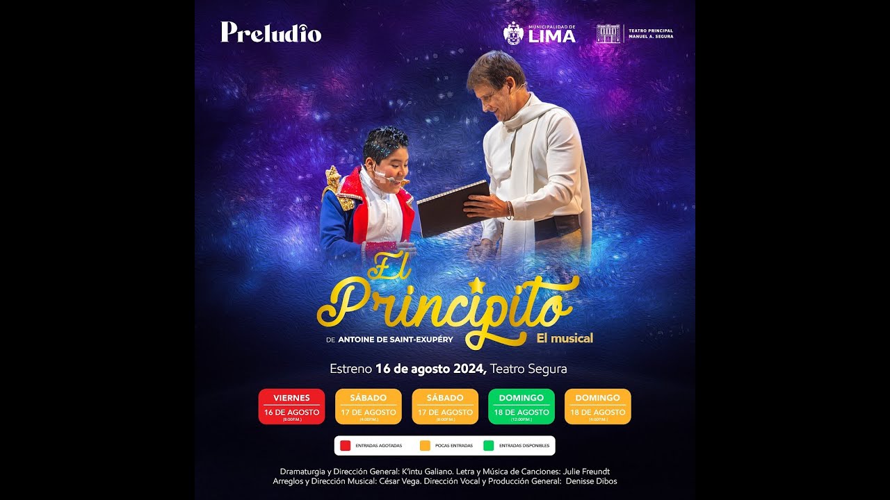 Obra Musical El Principito en el teatro Segura