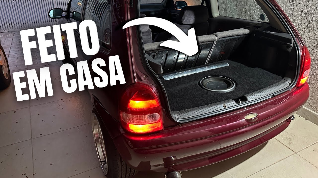 ESCONDI TUDO NO PORTA MALA PERSONALIZADO DO CORSA 🔥