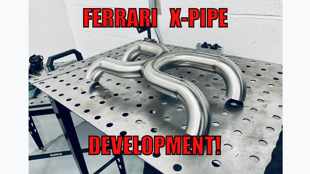 Ferrari F430 Custom X-Pipe Design Process and Fabrication!