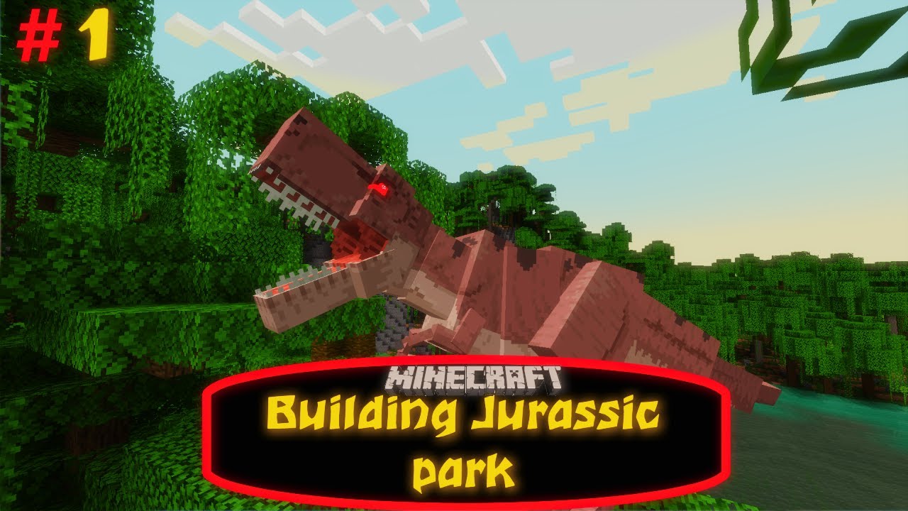 Minecraft Building Jurassic park #1 Welcome to the Park