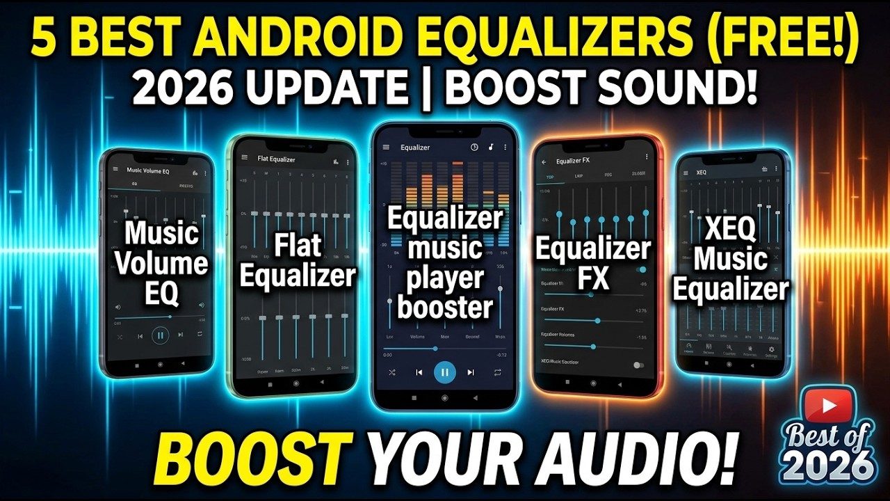 5 Best Free Equalizer Apps for Android in 2026 (Boost Sound!)