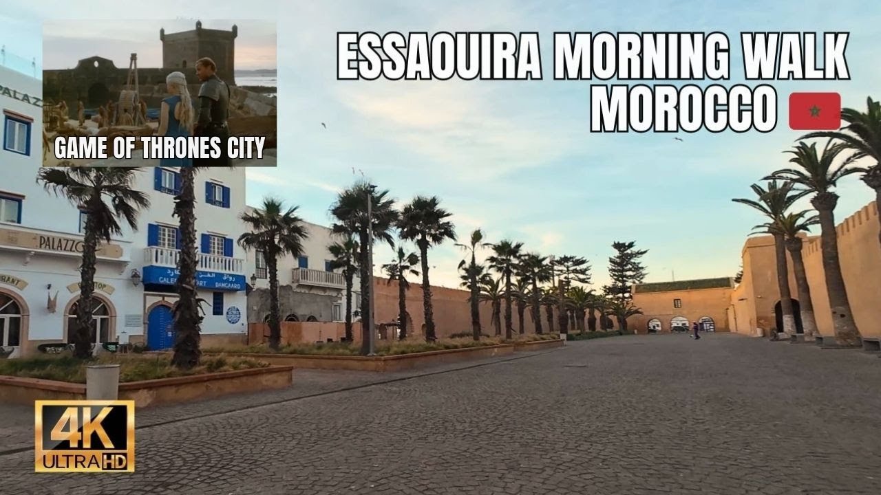 🕌Essaouira Morning Walk🚶&zwj;♂️Game of Thrones City | ASMR Medina & Beach Vibes 🌅🇲🇦