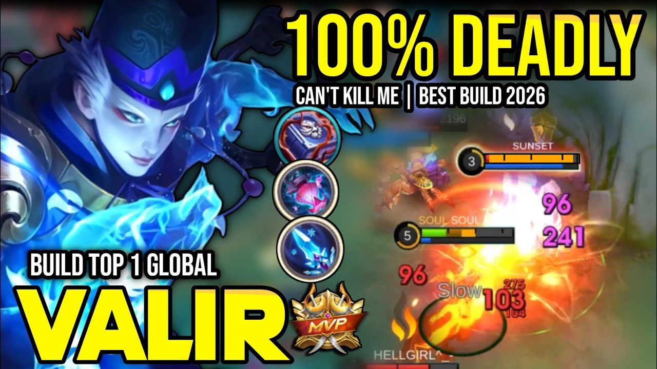 VALIR BEST BUILD 2026 | BUILD TOP 1 GLOBAL VALIR GAMEPLAY | MOBILE LEGENDS✓