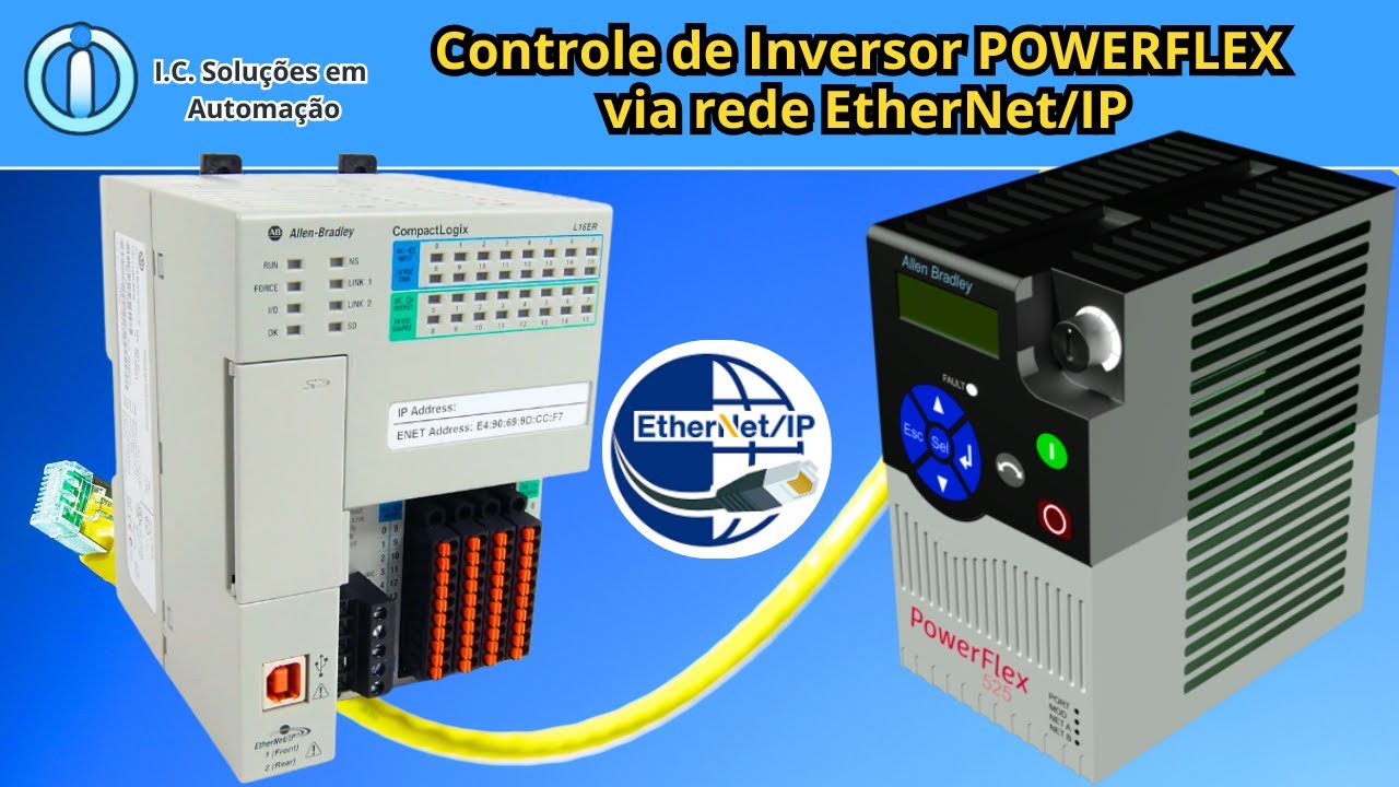 Controle de Inversor POWERFLEX via rede EtherNet/IP