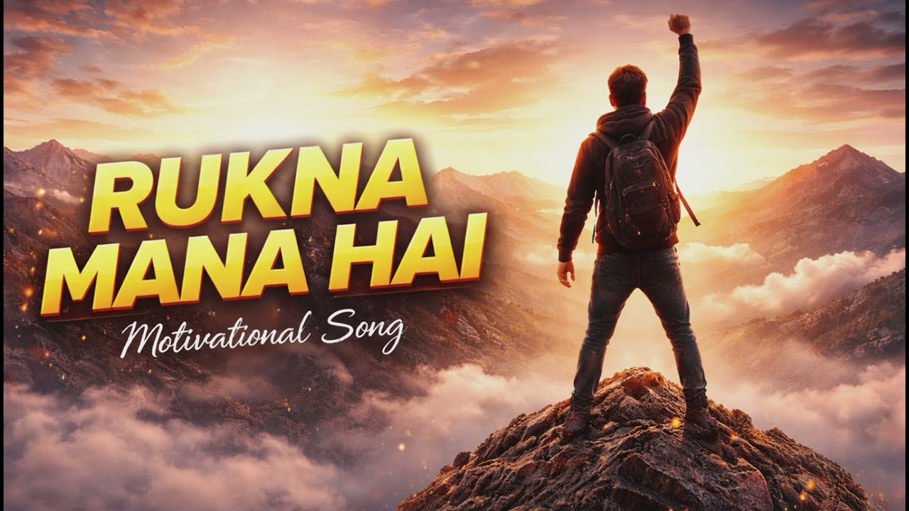 RUKNA MANA HAI 🔥 | Powerful Motivational Song 2026 | Hindi Rap Song