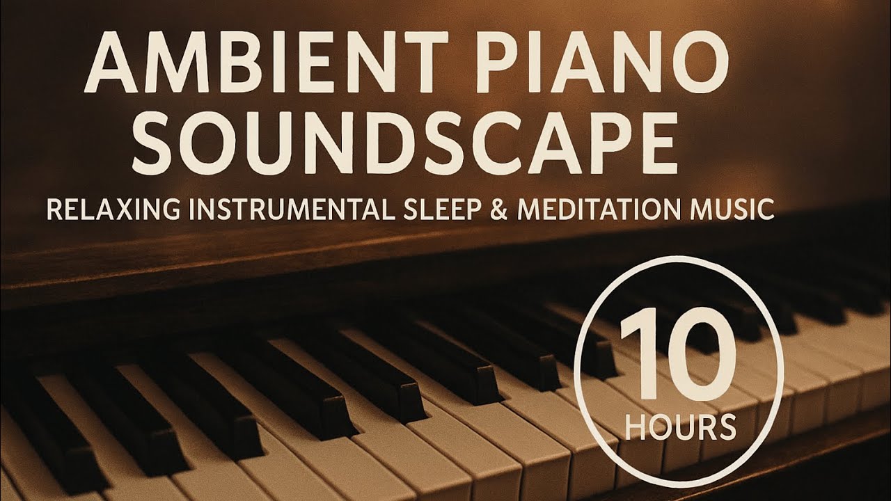 Ambient Piano Soundscape &bull; Relaxing Instrumental Sleep & Meditation Music