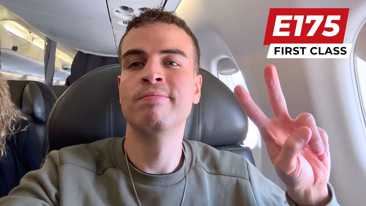Full flight New York to Boston on American E175 First Class ✈ 2023
