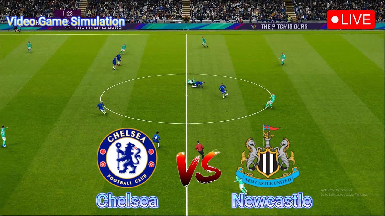 🔴LIVE : Chelsea vs Newcastle | Premier League - Round 30 | Video Game Simulation