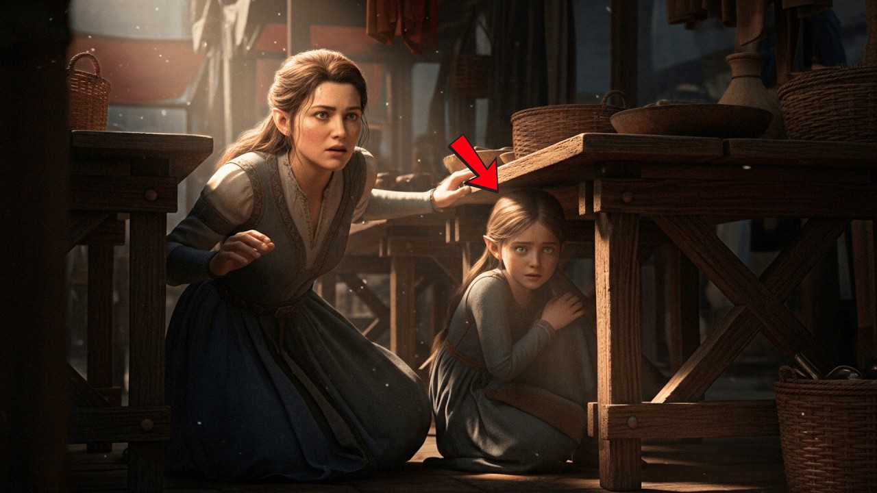 She Hid an Elven Child Beneath the Market Stalls — Unaware the King Was Near