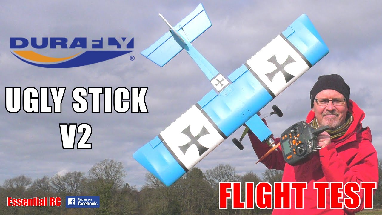 DURAFLY UGLY STICK V2 ! RETRO SPORT AEROBATIC RC AEROPLANE: ESSENTIAL RC FLIGHT TEST