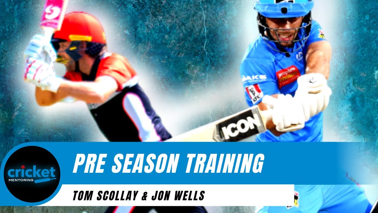 TOM SCOLLAY & BBL PLAYER JON WELLS PRE-SEASON BATTING IN A NET | TRAINING