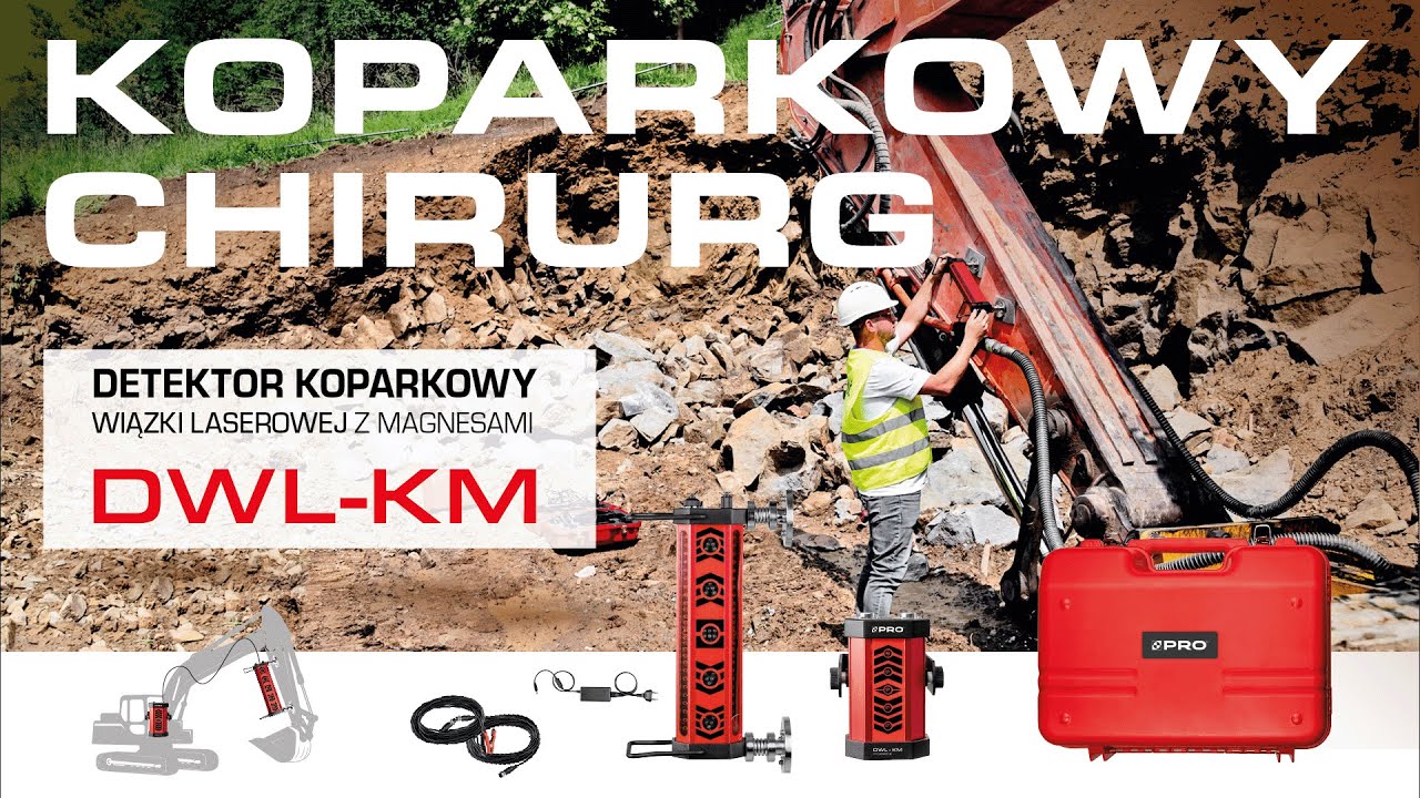 Zaoszczędź czas swojej ekipy - Detektor Koparkowy PRO z magnesami DWL-KM