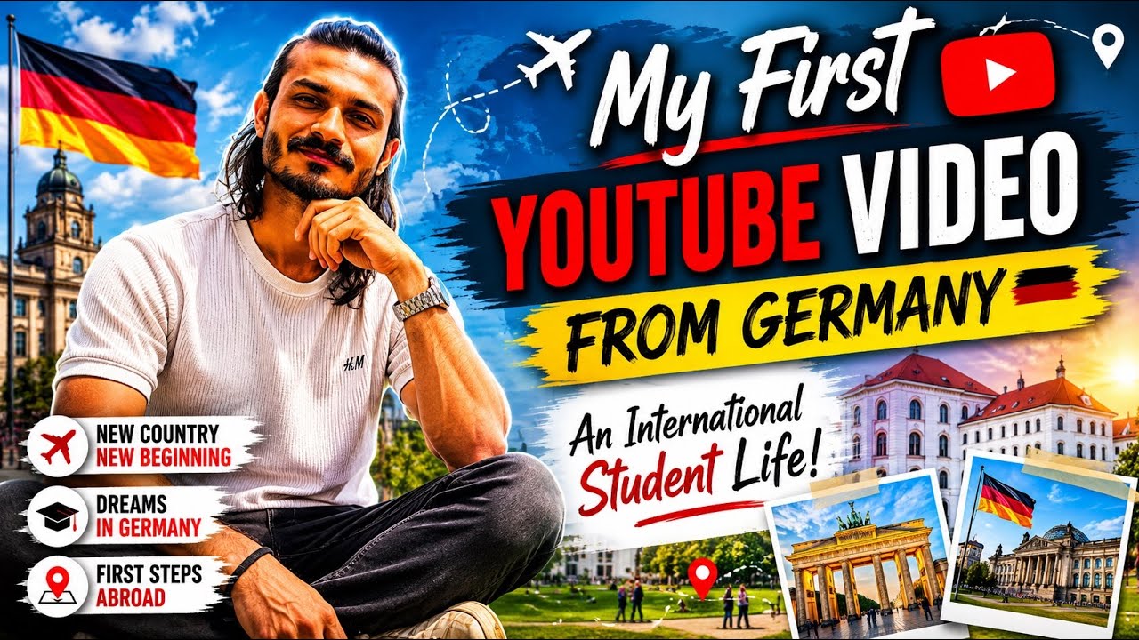 An Indian 🇮🇳student in Germany 🇩🇪Introducing My YouTube Channel #studyingermany