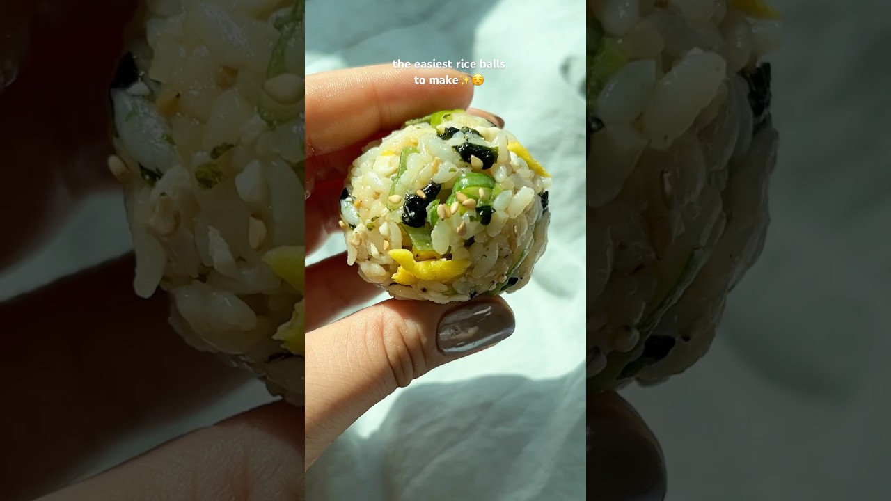 Easy 15 minute rice balls💛