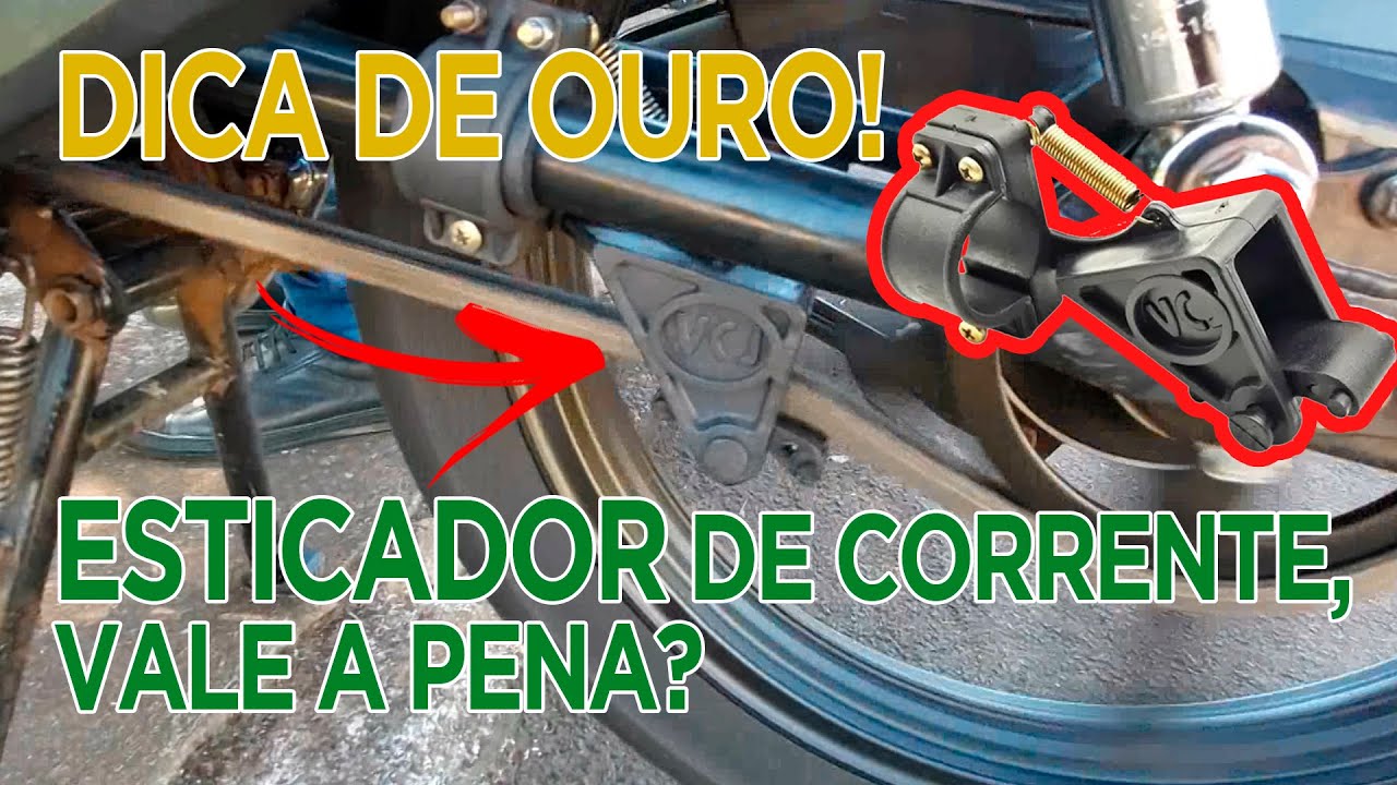 CORRENTE DA MOTO BAMBA NUNCA MAIS! O MELHOR ESTICADOR DE CORRENTE QUE JÁ VI!
