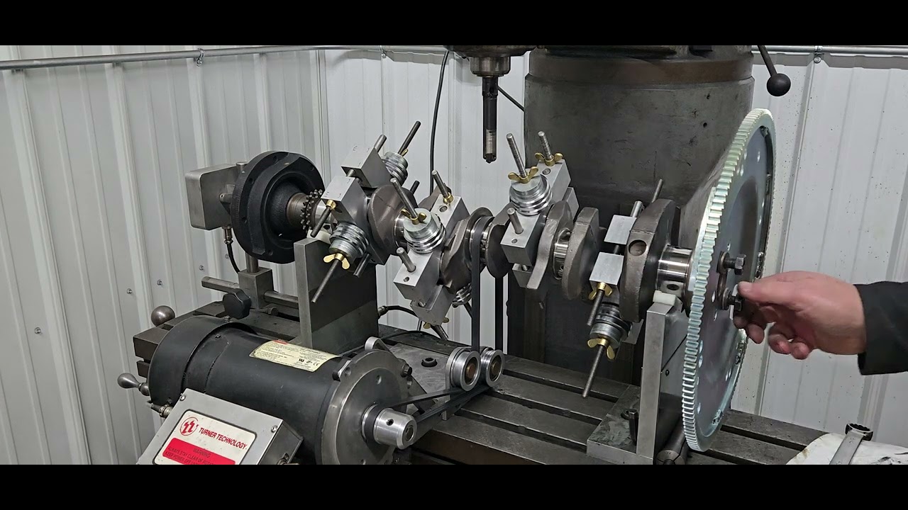 Balancing a crankshaft. Well, that was the plan anyway 🤦‍♂️