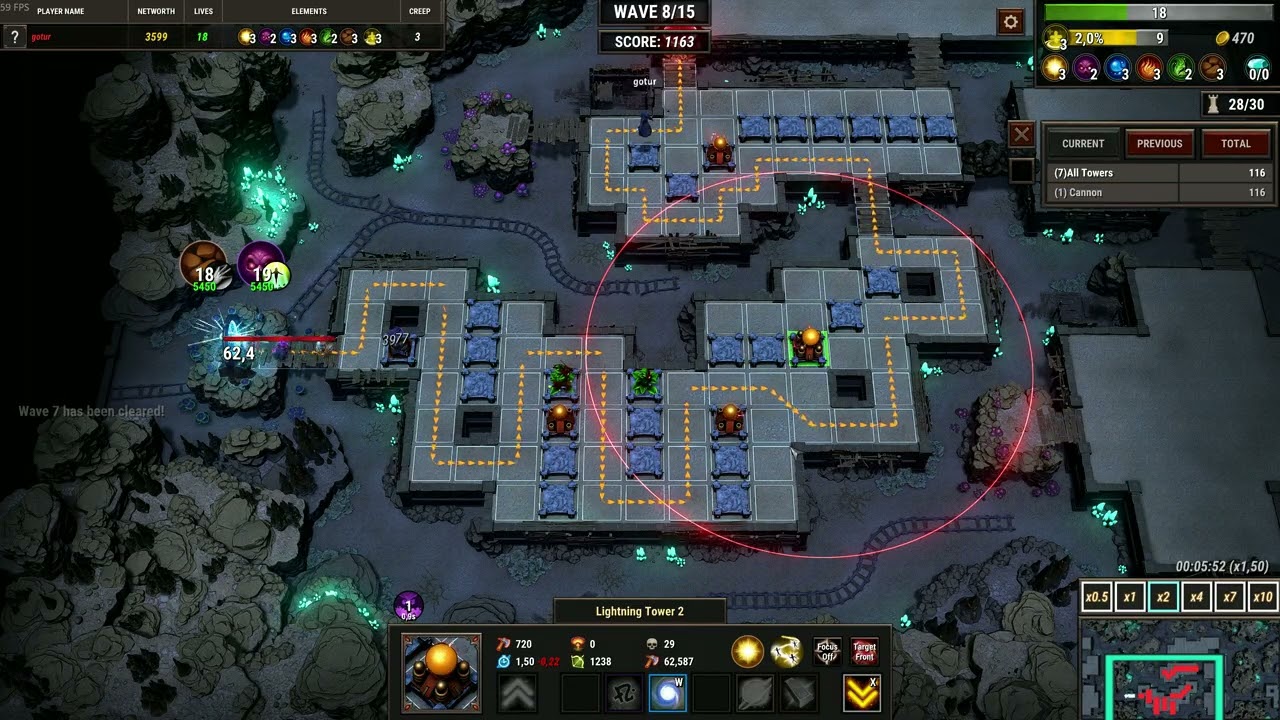 Element TD 2 Mazing Campaign   Level 3   An Old Darkness   Legendary difficulty