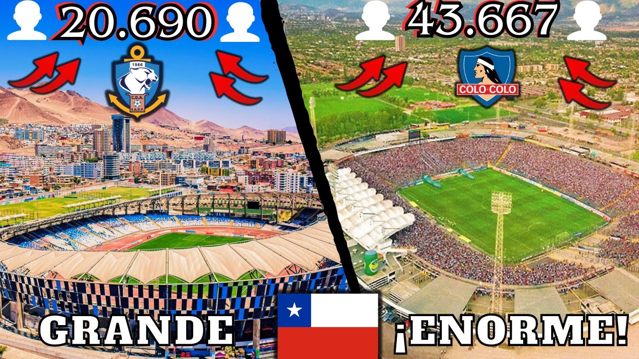 Los 5 Estadios Más GRANDES de CHILE 🇨🇱| MAYOR CAPACIDAD