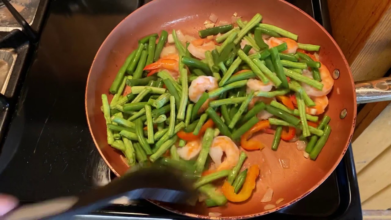 Sauteed Green Beans&Long Beans Mixed With Shrimps/Genisal Lutong Bahay