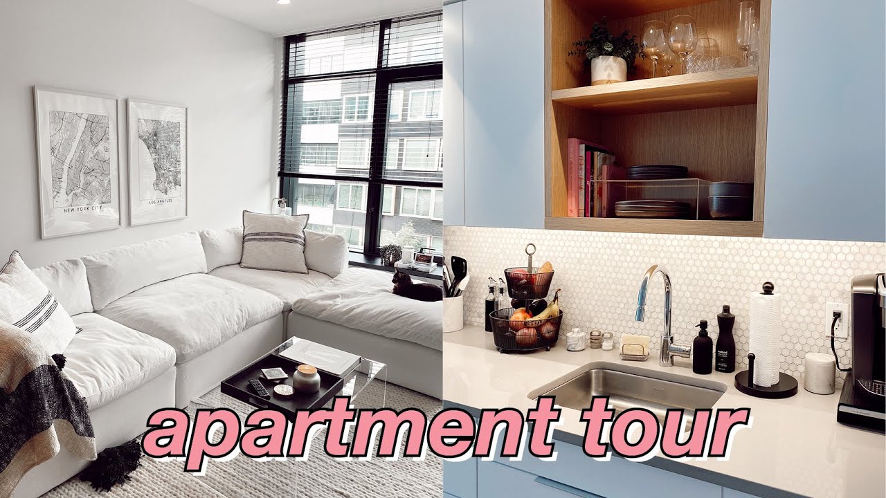 nj apartment tour, part one: living room, kitchen, dining area | maddie cidlik