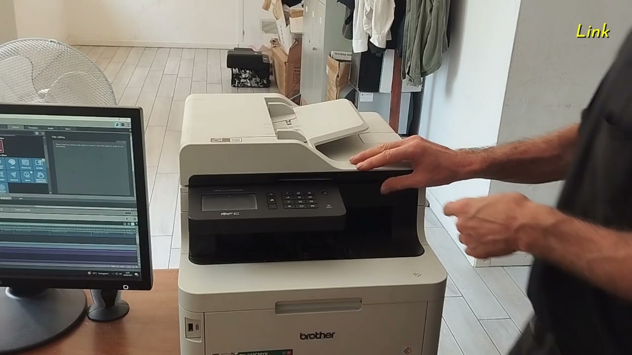 How to scan a document to PC with a Brother MFC printer