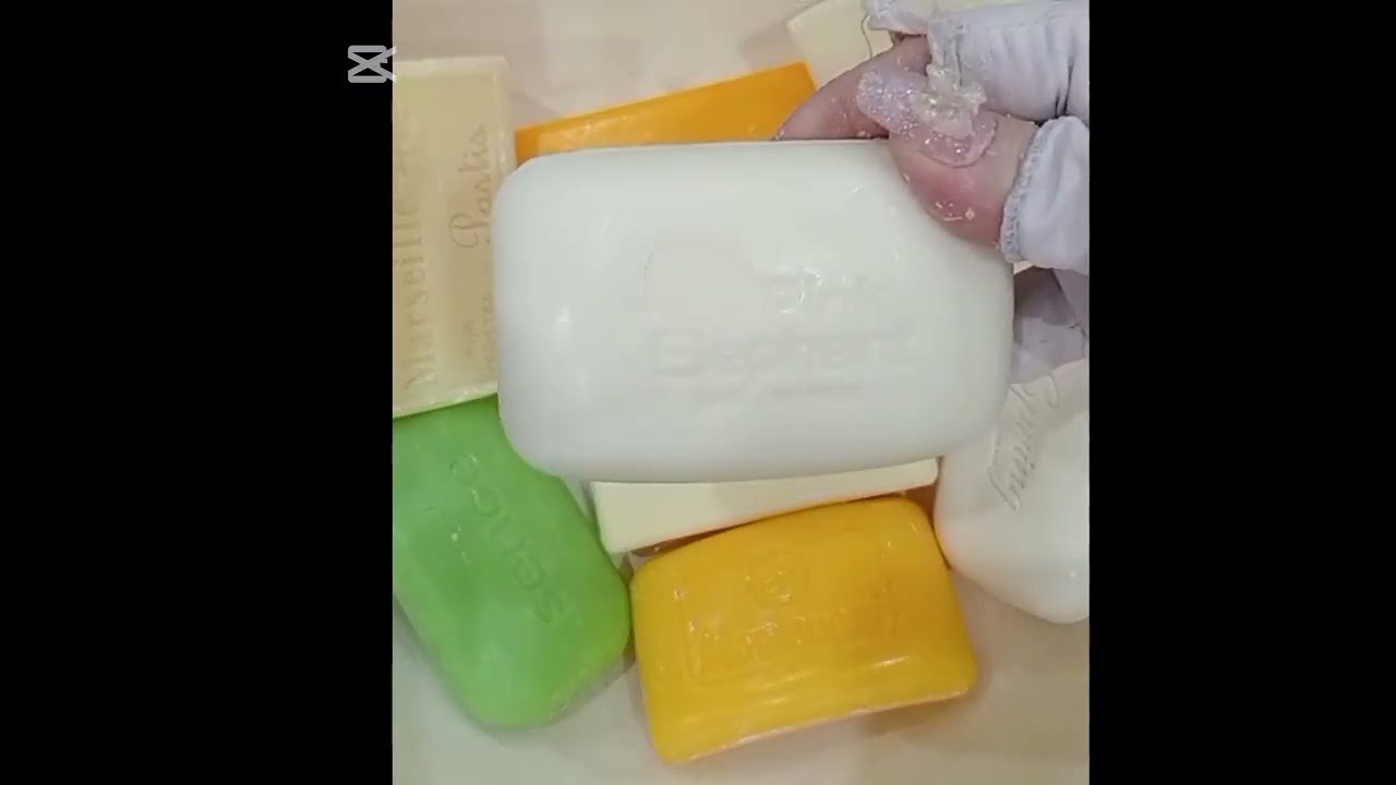 ASMR SOAP VIDEO INTERO MIX SOAPS SUPER CRUNCH E CRUSH🧼 #soap #asmrsoap #soapasmr #soapcutting #asmr 