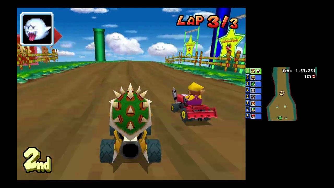 Mario Kart DS (CTGP Nitro - Custom Tracks) #125 150cc Moon Cup with Bowser