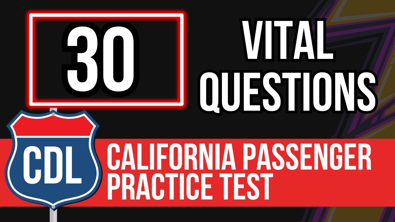 CDL Passenger Practice Test 2026  (Study Guide with Questions And Answers)