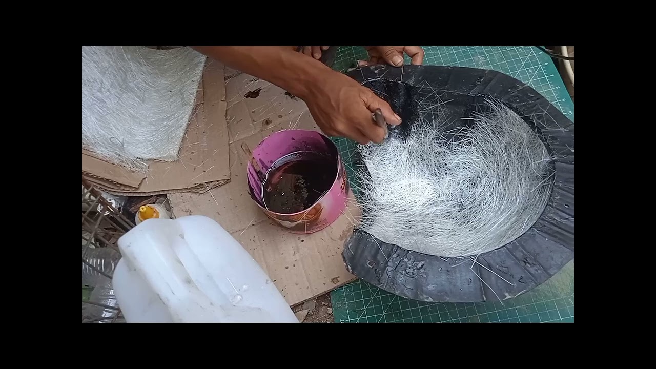 Cara Mencetak batok atau cangkang helm arai Rx7x dengan bahan fiberglass