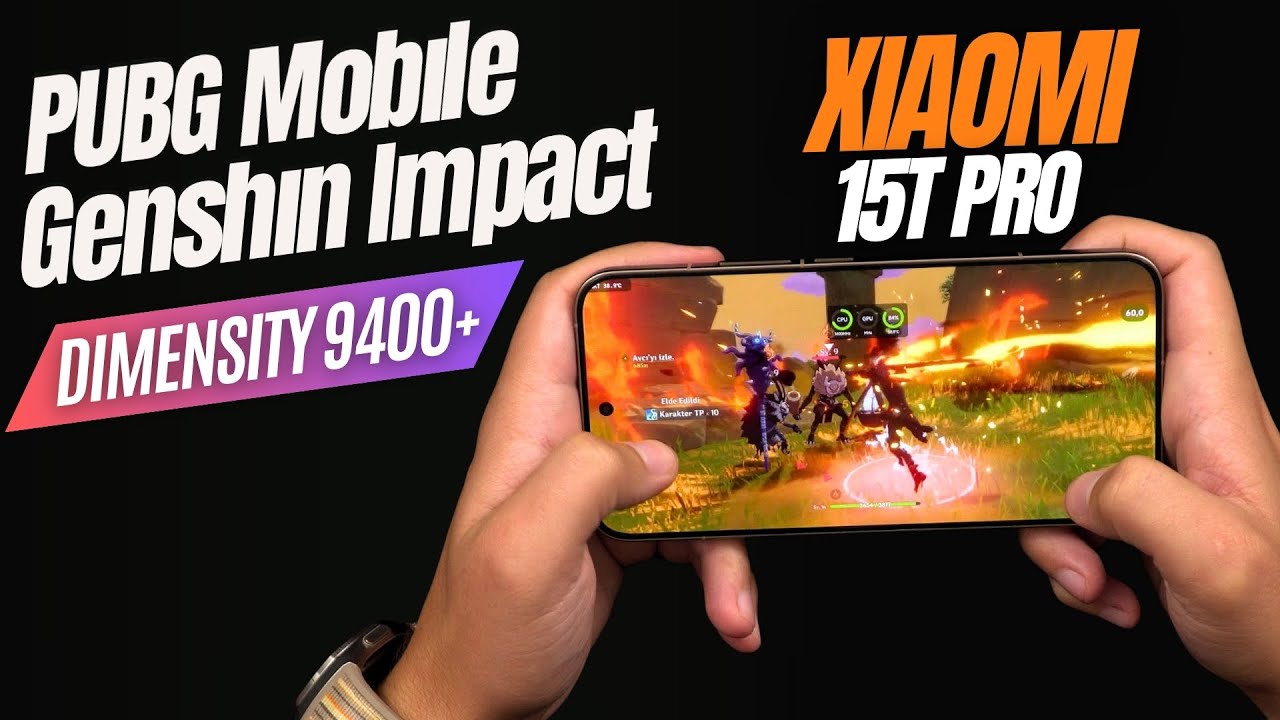 Xiaomi 15T Pro PUBG Mobile ve Genshin Impact Oyun Testi | MediaTek Dimensity 9400+