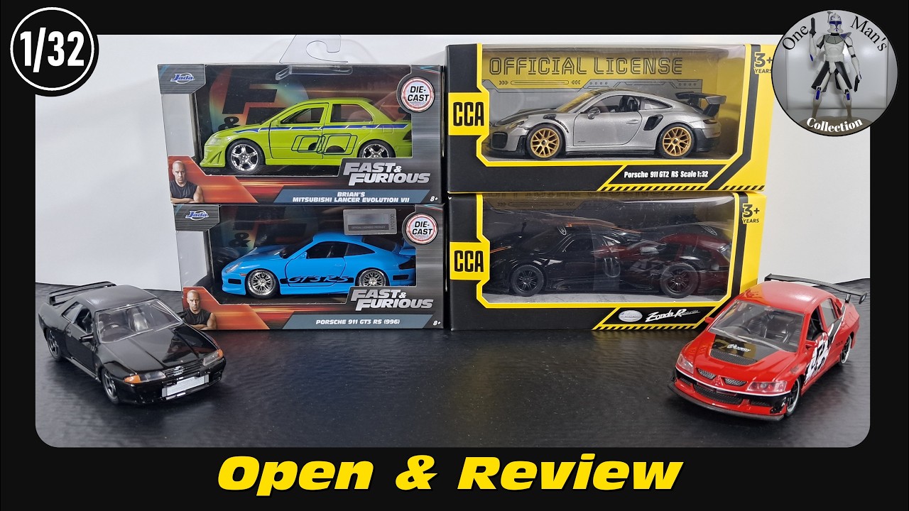 1:32 Diecast Jada Fast & Furious and CCA Porsche & Zonda R - Open & Review