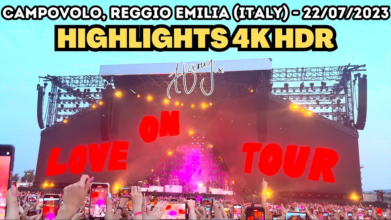 HARRY STYLES live CAMPOVOLO - REGGIO EMILIA (ITALY) 22/07/2023 - HIGHLIGHTS [4K HDR] #loveontour