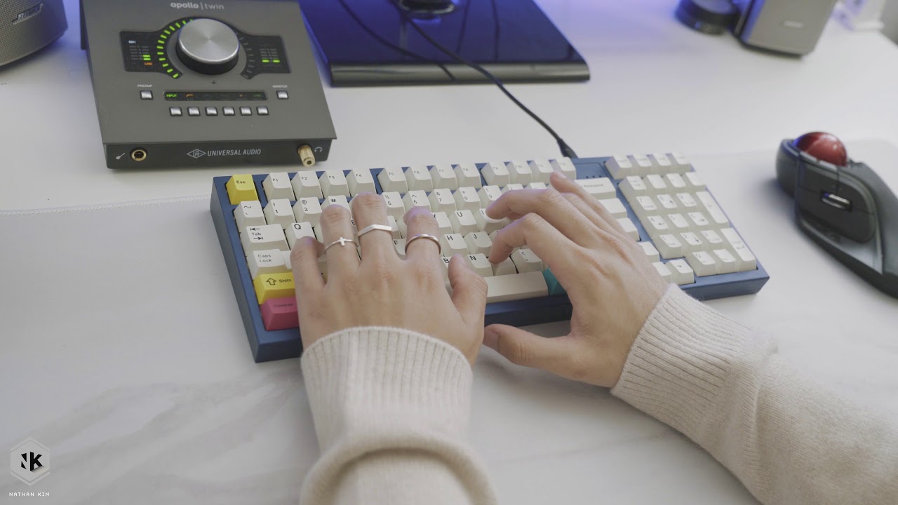 HBCP prototype with lubed Retooled Blacks Typing Sounds