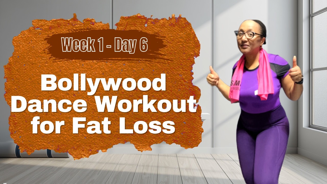 W1 DAY 6 - 20 Min Bollywood Dance Workout for Fat Loss 🇮🇳. DanceWithDeepti.