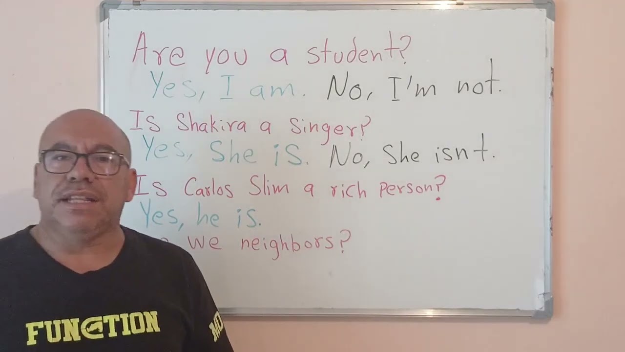 THE VERB TO BE question & answers