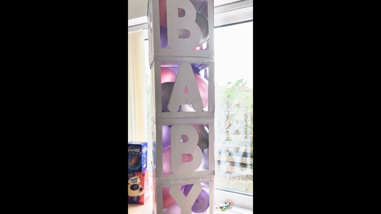 Make BABY shower boxes for party decoration using SVG file for Cricut Scan n Cut cutting machine.