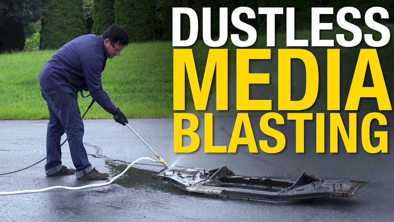 Liquid Blasting at Eastwood to Remove Paint & Rust - Dustless Blasting with a Pressure Washer!