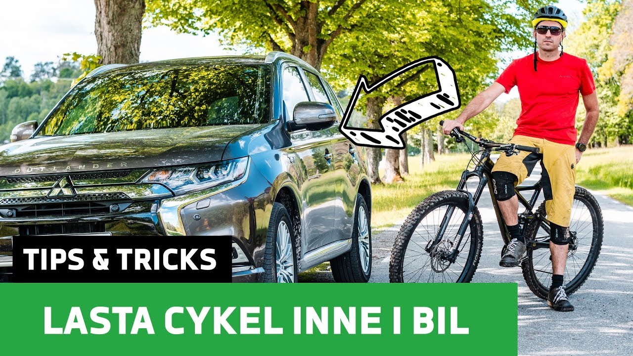 Transportera cykel med bil: Lasta inne i bilen
