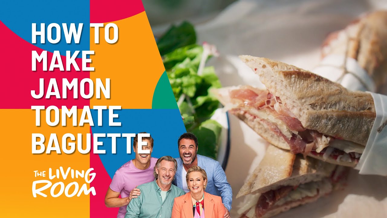 How To Make Pan Con Tomate With Jamon & Baby Cos Salad | The Living Room | Channel 10