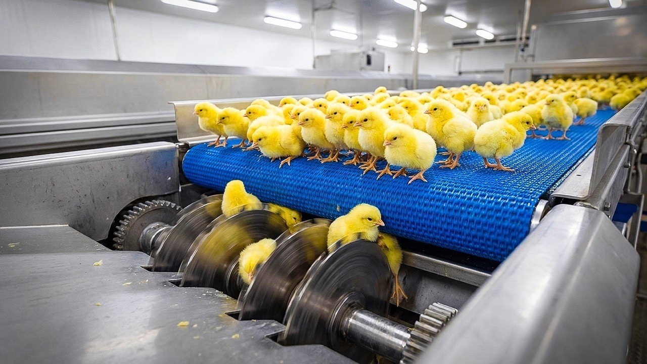 Cómo Nacen y Crecen Millones de Pollos al Día | Proceso de Producción Automatizado