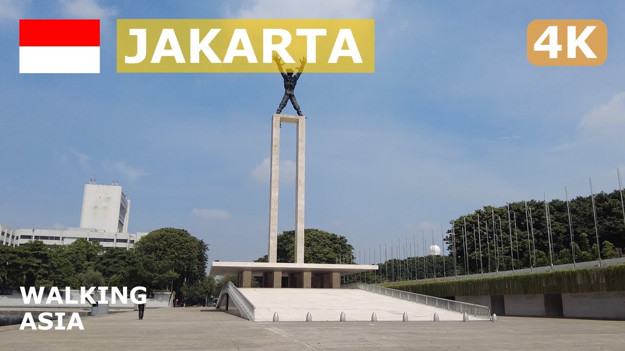 🇮🇩 Jakarta, Indonesia: National Museum of Indonesia & Lapangan Banteng Park Walking Tour - 4K