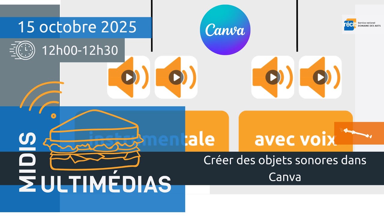 Midi Multimédia Créer des objets sonores avec Canva