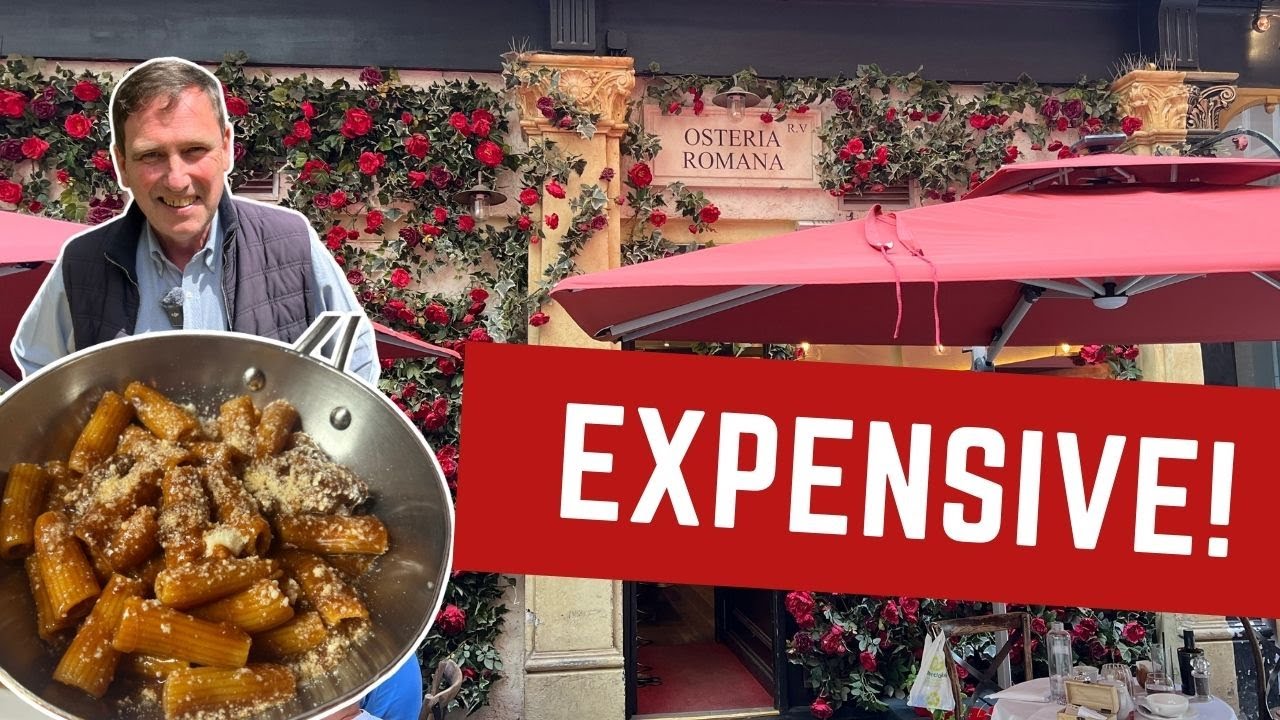 Reviewing a VERY EXPENSIVE ITALIAN RESTAURANT - OSTERIA ROMANA!